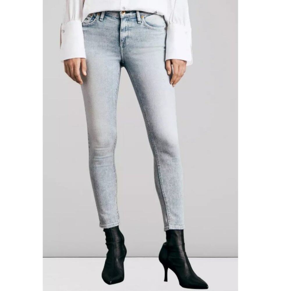Rag and Bone Women's Cate Mid Rise Ankle Skinny Jeans Size 31 Malvern